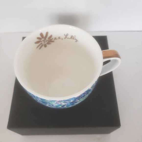 Lilly Pulitzer 19 oz Blue/Purple Ceramic Coffee  Mug. - Picture 4 of 6